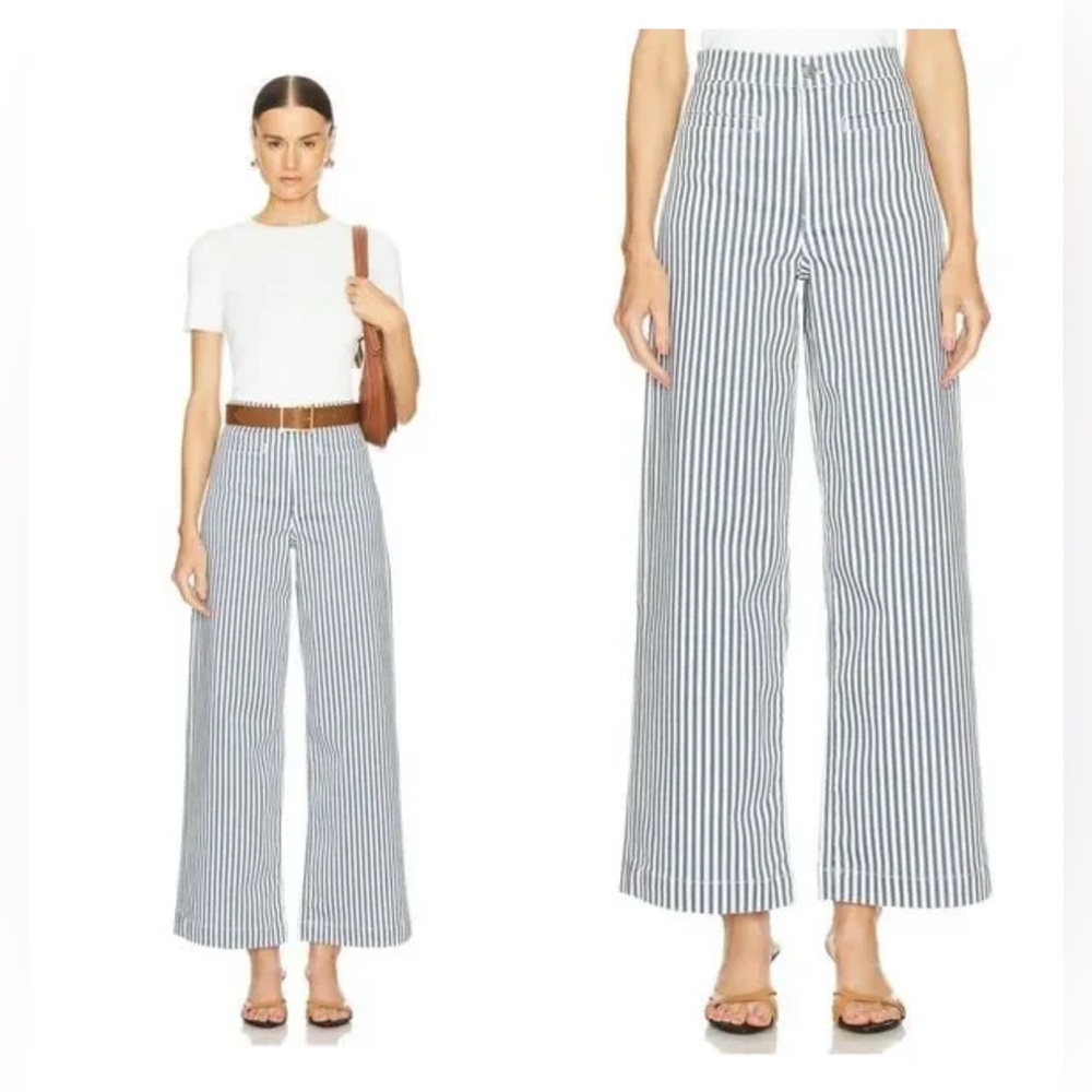 New with tags Frame Tailored Trousers in Seaport stripe